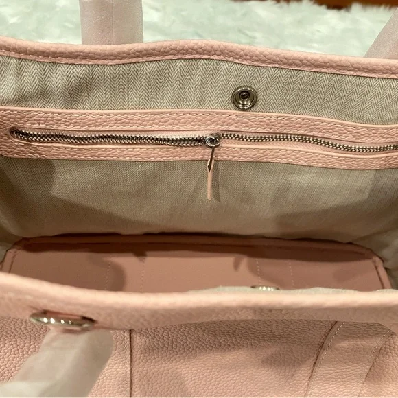 Pink 36CM Togo leather Top handle Graden Party genius leather Satchel bag - Picture 14 of 15